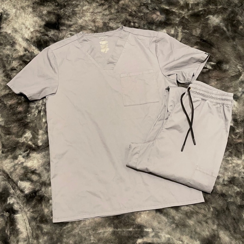 Jaanuu Grey Scrub Set